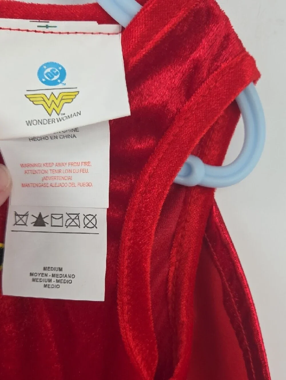 Wonder Woman Kids Red & Blue Superhero Costume